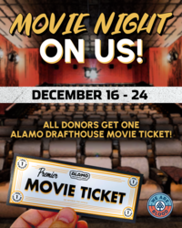 We Are Blood Gifts Movie Tickets to Holiday Donors