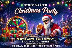Christmas party at breakersbarandgrill