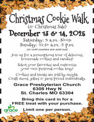 14th Annual Grace PCA Cookie Walk and Christmas Sale