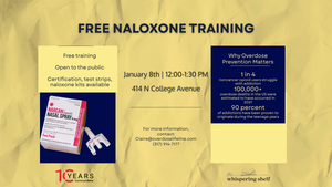 FREE Naloxone Training at The Whispering Shelf