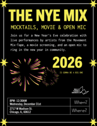 The NYE Mix: Mocktails, Movie, and Open Mic