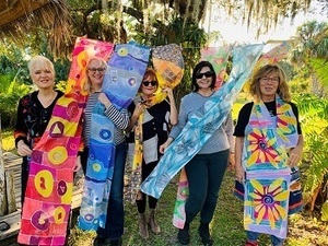 Silk Scarf Painting with Marie Dyer