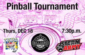 Stern Army Pinball Tournament