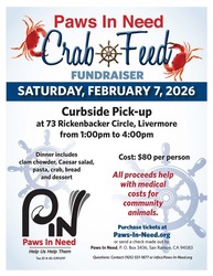 Paws In Need Annual Crab Feed Fundraiser - Curbside Event