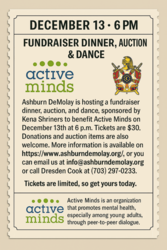 Active Minds Fundraiser Dinner, Auction, and Dance