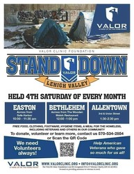 LEHIGH VALLEY STAND DOWN, PA - (Bethlehem) - VALOR Clinic Foundation 12-27-25