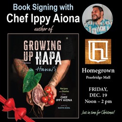 Chef Ippy Aiona Cookbook Signing at Homegrown