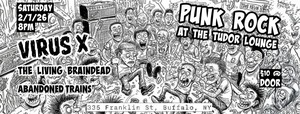 Punk Rock at the Tudor: Virus X, The Living Braindead and Abandoned Trains