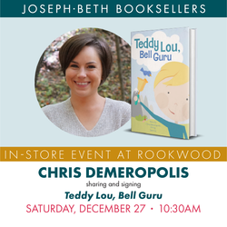 Chris Demeropolis sharing and signing Teddy Lou, Bell Guru