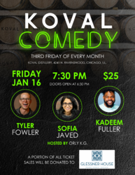 KOVAL Comedy - Benefitting Glessner House