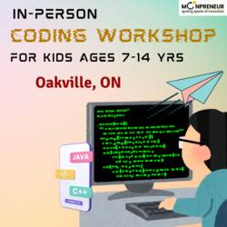 In-Person Free coding  Workshop for Kids at Oakley, CA (7-14)