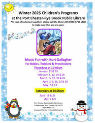 Winter/Spring Music fun for Babies, Toddlers & Preschooler with musician Kurt Gallagher