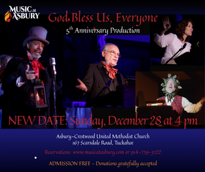 Music at Asbury Reschedules "God Bless Us, Everyone"