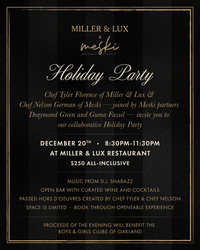 SF’s Two Powerhouse Chefs Join Forces for One-Night-Only Holiday Celebration (Dec. 20)