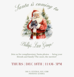 Phillips Law Group Santa Party and Dashcam Giveaway