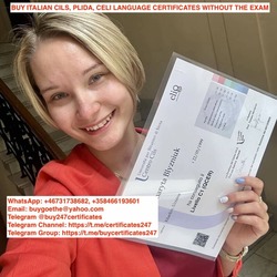 WhatsApp: +46731738682, +358466193601. Buy Italian CILS, PLIDA, CELI Language Certificates In Rome
