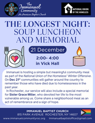 The Longest Night: Soup Luncheon and Memorial