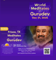 Frisco Meditates with Gurudev Sri Sri Ravi Shankar