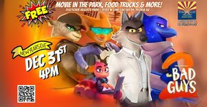 FREE NYE Movie in the Park, Food Trucks & More! Dec 31st