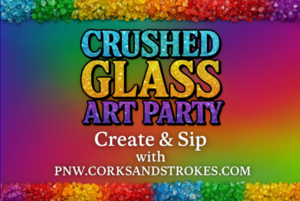 Galentines Crushed Glass Art Party at Yoked Farmhouse and Brewery
