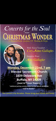 Cory James Gallagher and Concerts For The Soul Presents: Christmas Wonder—A musical poetic journey