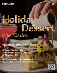 Holiday Dessert Pre Order