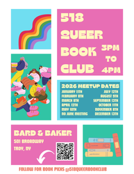 Queer Book Club Monthly Meetup at Bard & Baker in Troy
