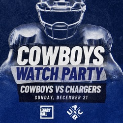 Cowboys vs Chargers Watch Party