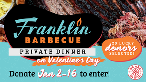 Donate Blood, Enter to Win Private Dinner at Franklin BBQ During National & Austin Blood Donor Month