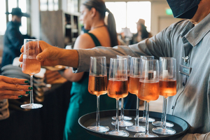 Susan G. Komen Hawaii Saffron & Silk Pink Tie Ball