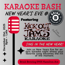 New Year's Eve Karaoke Bash @ Brink Brewing in College Hill