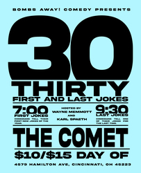 Comedy At The Comet | CINCINNATI 30 FIRST JOKES