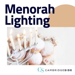 Menorah Lighting at CambridgeSide