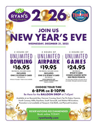 Family-Friendly New Year's Eve Celebration at Ryan's Hanover Crossing