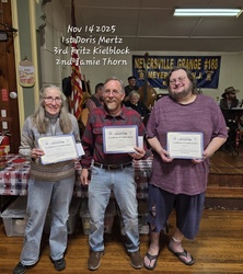 SOUP & PASTA CONTEST at Meyersville Grange 188 January 9, 6:30pm