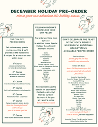 Prix-Fixe Feast of the Seven Fishes Menu From The Fish Guy