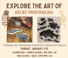 Explore the Art of Relief Printmaking | Bubolz Nature Preserve