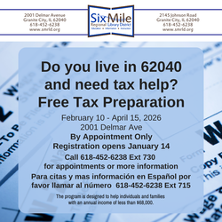 Do you live in 62040 and need tax help?  Free Tax Preparation - By Appointment Only