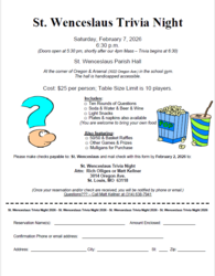 St. Wenceslaus Trivia Night