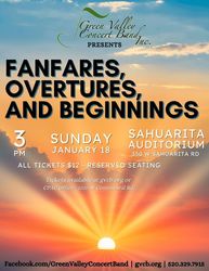 Green Valley Concert Band presents "Fanfares, Overtures, and Beginnings"