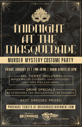 Murder Mystery Costume Party at Budweiser Brickhouse Tavern
