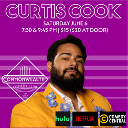 CURTIS COOK presented by Commonwealth Comedy Club