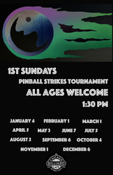 1st Sundays pinball tournament