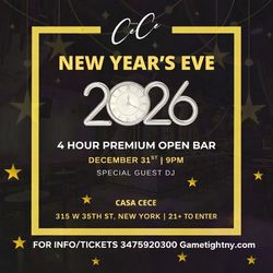 CASA CECE NEW YEARS EVE PARTY 2026
