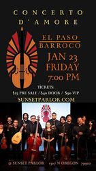 Concerto d'Amore w/  El Paso Barroco