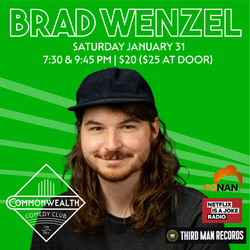 BRAD WENZEL presented by Commonwealth Comedy Club