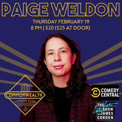 PAIGE WELDON presented by Commonwealth Comedy Club