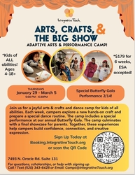Adaptive Arts, Crafts & Dance Afterschool Camp