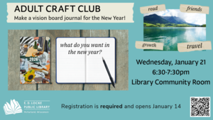 Adult Craft Club - Vision Board Journal