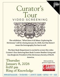Screening of "What Does It All Mean? Exploring the Dictionary" Video Curator's tour